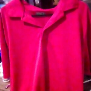 Ben Hogan Performance Golf Shirt.Vibrant Red Short Sleeves Top. Size XL